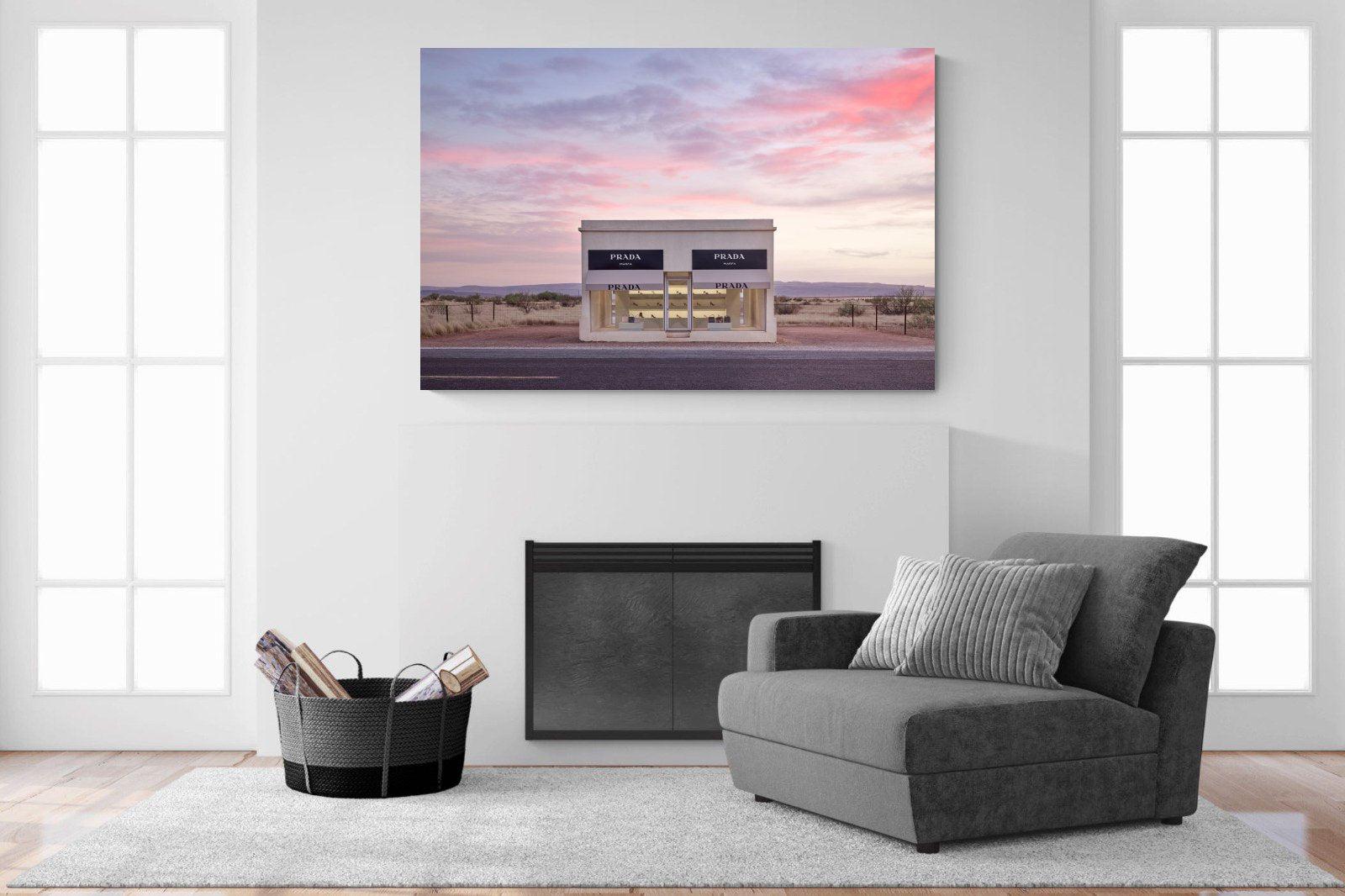 Prada Marfa-Wall_Art-150 x 100cm-Mounted Canvas-No Frame-Pixalot