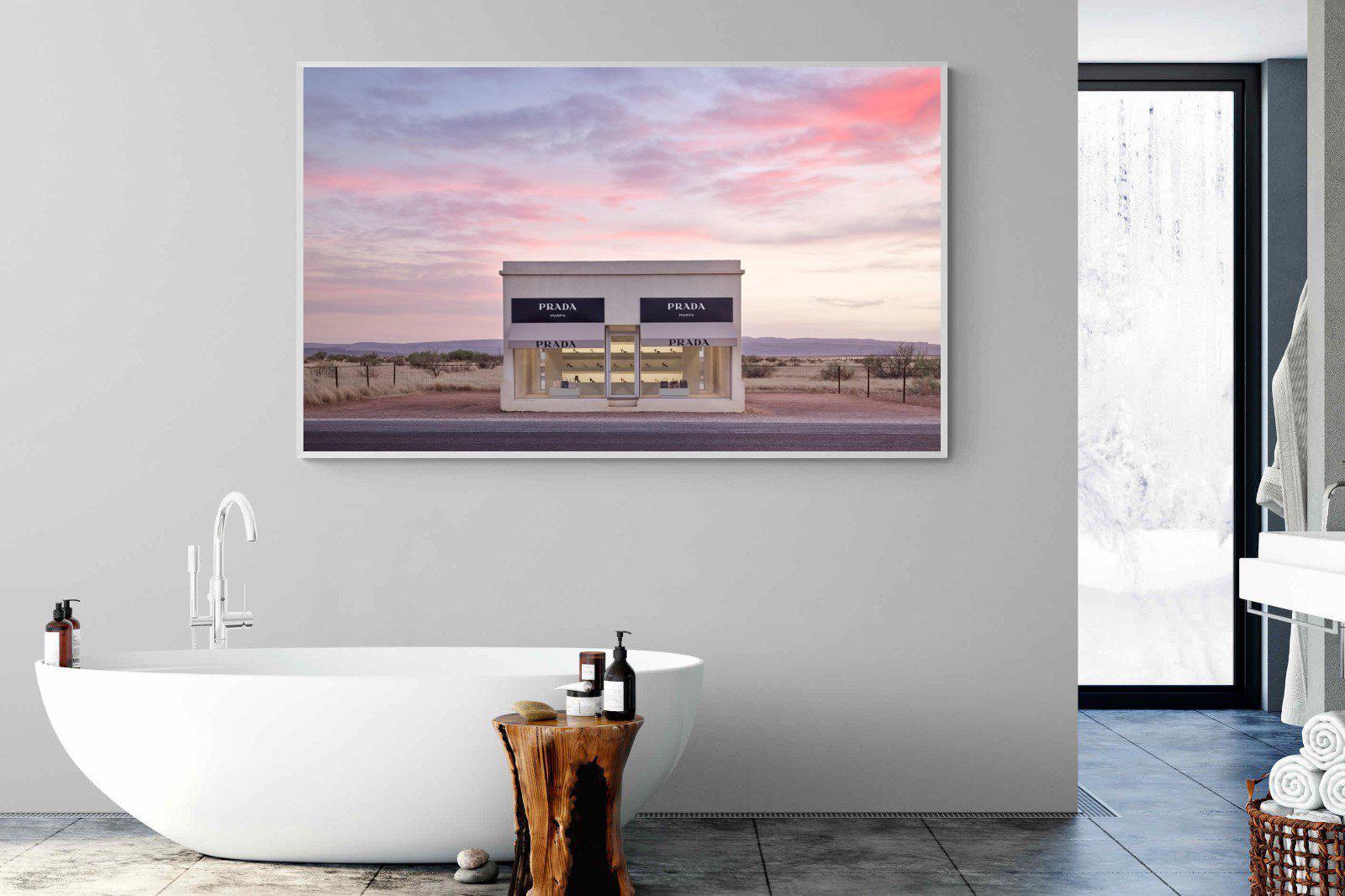 Prada Marfa-Wall_Art-180 x 110cm-Mounted Canvas-White-Pixalot