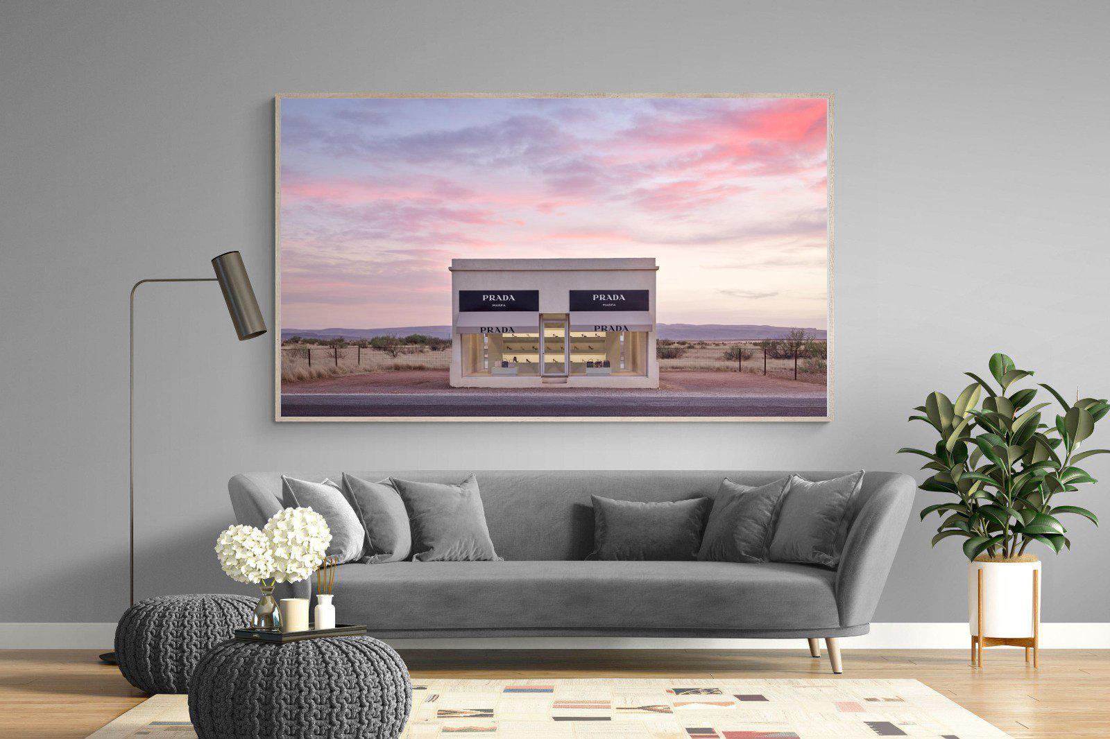 Prada Marfa-Wall_Art-220 x 130cm-Mounted Canvas-Wood-Pixalot