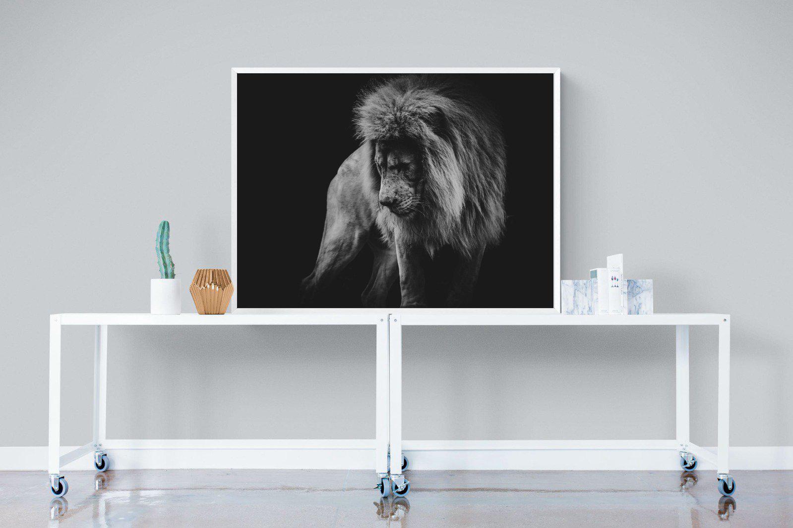 Prince of the Jungle-Wall_Art-120 x 90cm-Mounted Canvas-White-Pixalot