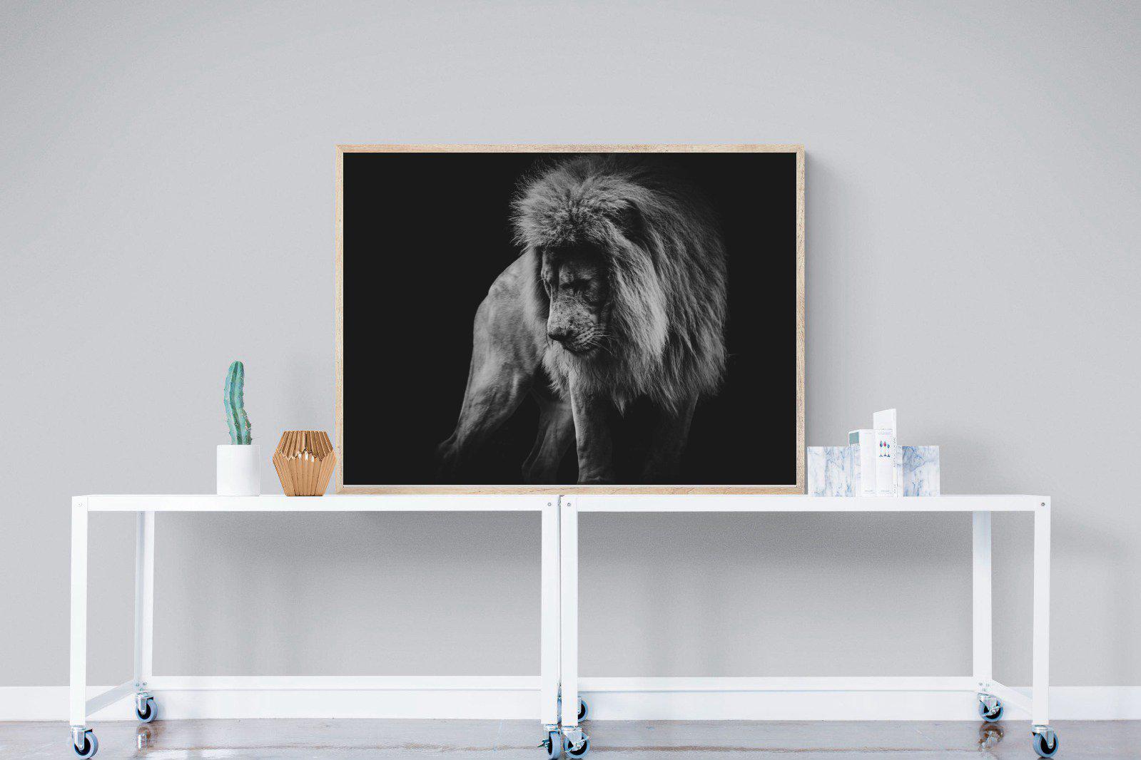 Prince of the Jungle-Wall_Art-120 x 90cm-Mounted Canvas-Wood-Pixalot