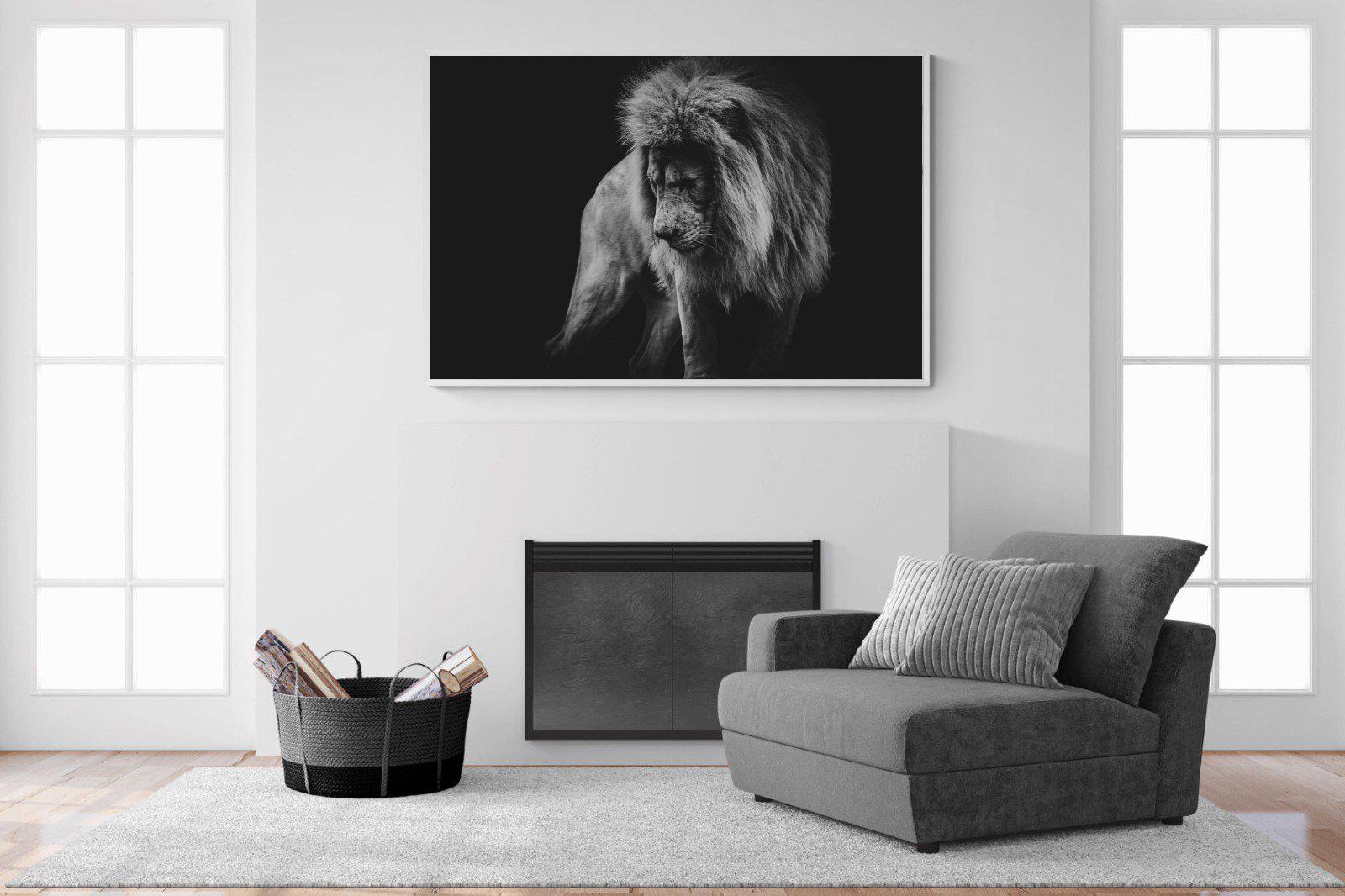 Prince of the Jungle-Wall_Art-150 x 100cm-Mounted Canvas-White-Pixalot