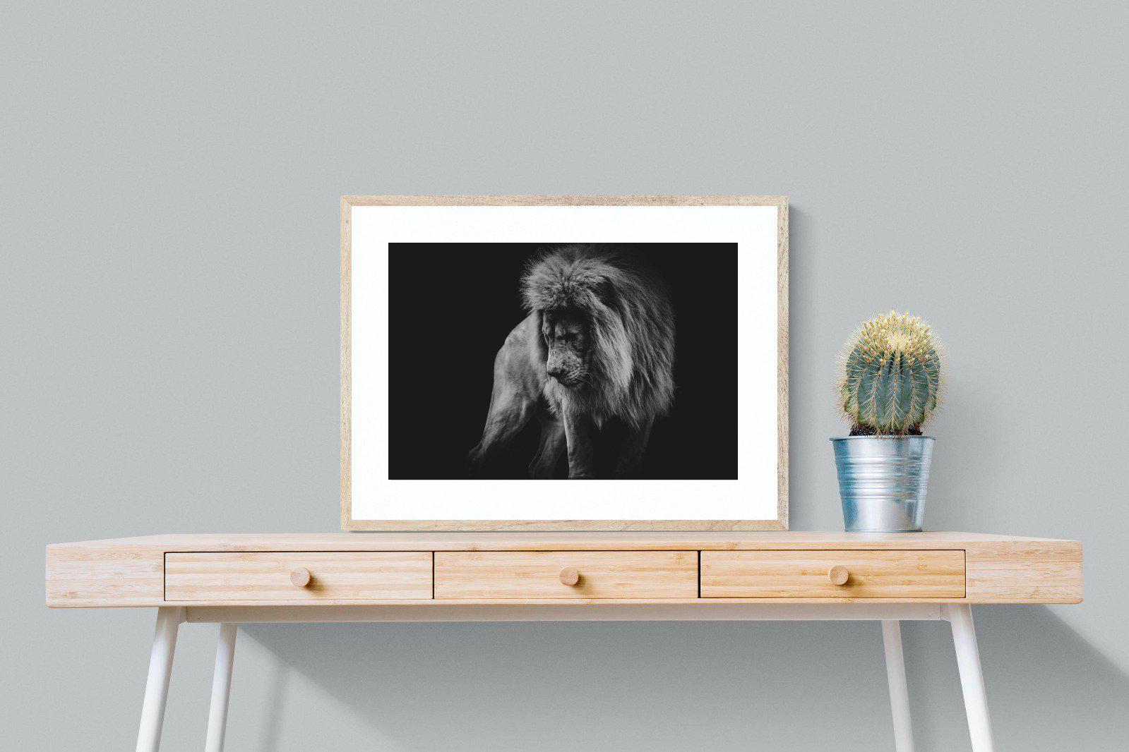 Prince of the Jungle-Wall_Art-80 x 60cm-Framed Print-Wood-Pixalot