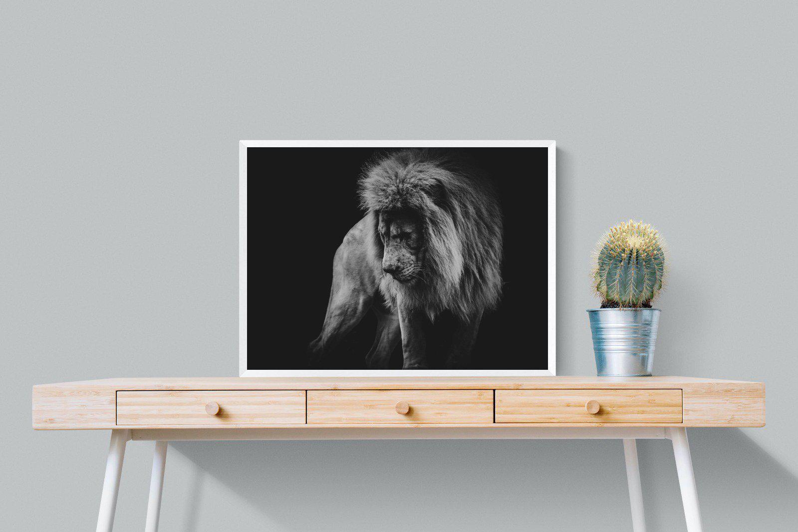 Prince of the Jungle-Wall_Art-80 x 60cm-Mounted Canvas-White-Pixalot