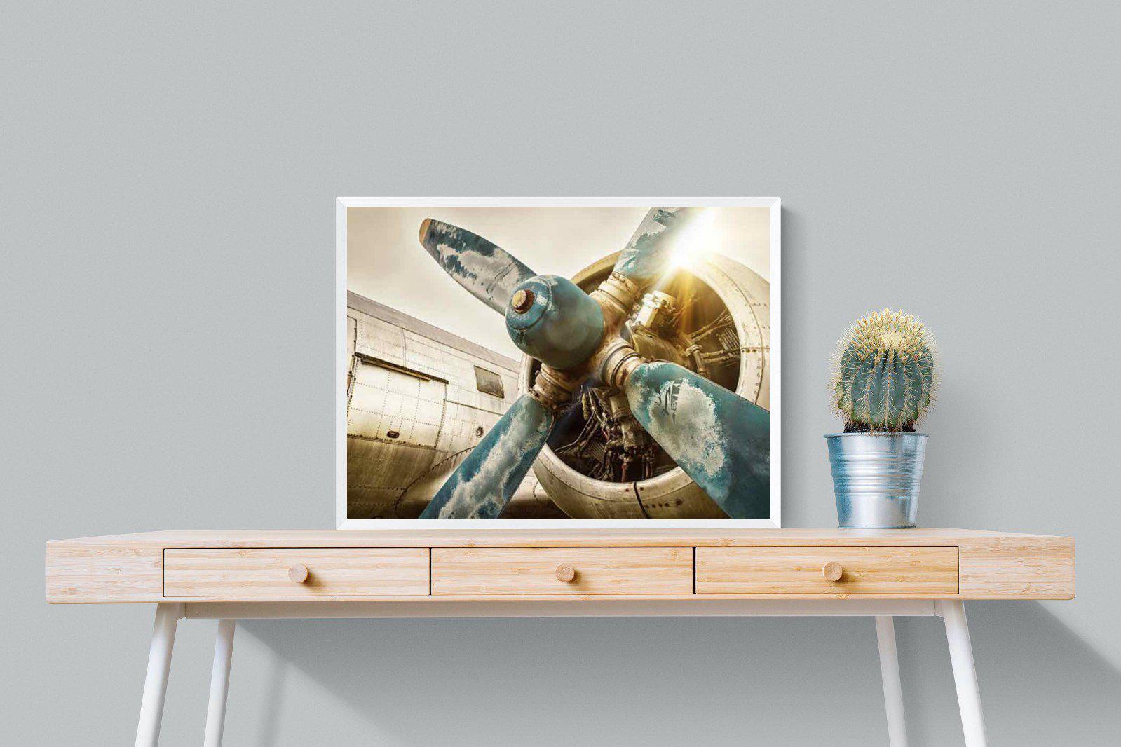 Propeller-Wall_Art-80 x 60cm-Mounted Canvas-White-Pixalot