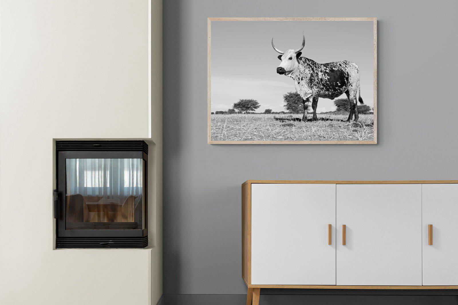 Proud Nguni-Wall_Art-100 x 75cm-Mounted Canvas-Wood-Pixalot