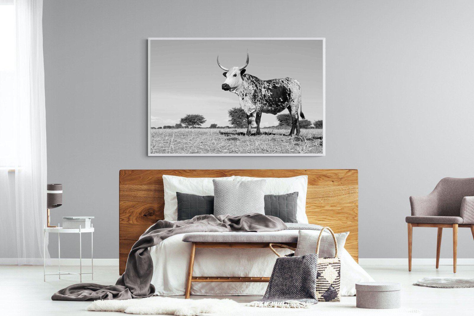 Proud Nguni-Wall_Art-150 x 100cm-Mounted Canvas-White-Pixalot