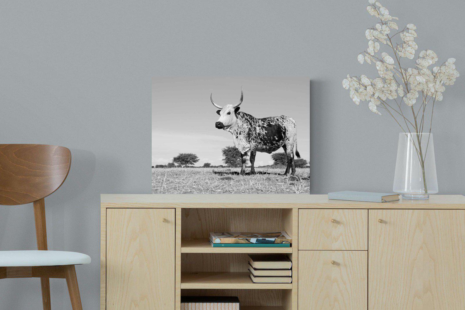 Proud Nguni-Wall_Art-60 x 45cm-Mounted Canvas-No Frame-Pixalot