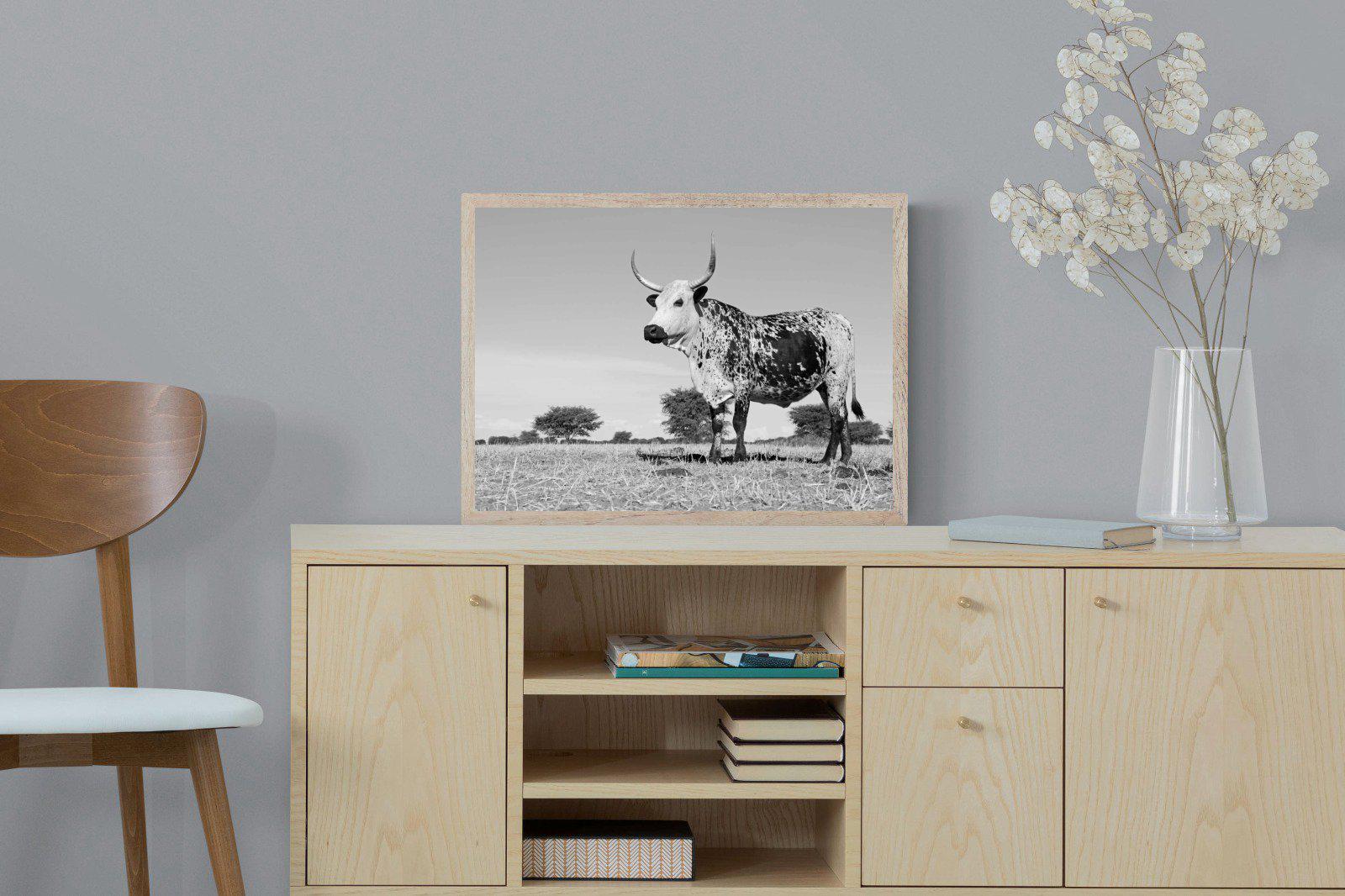 Proud Nguni-Wall_Art-60 x 45cm-Mounted Canvas-Wood-Pixalot