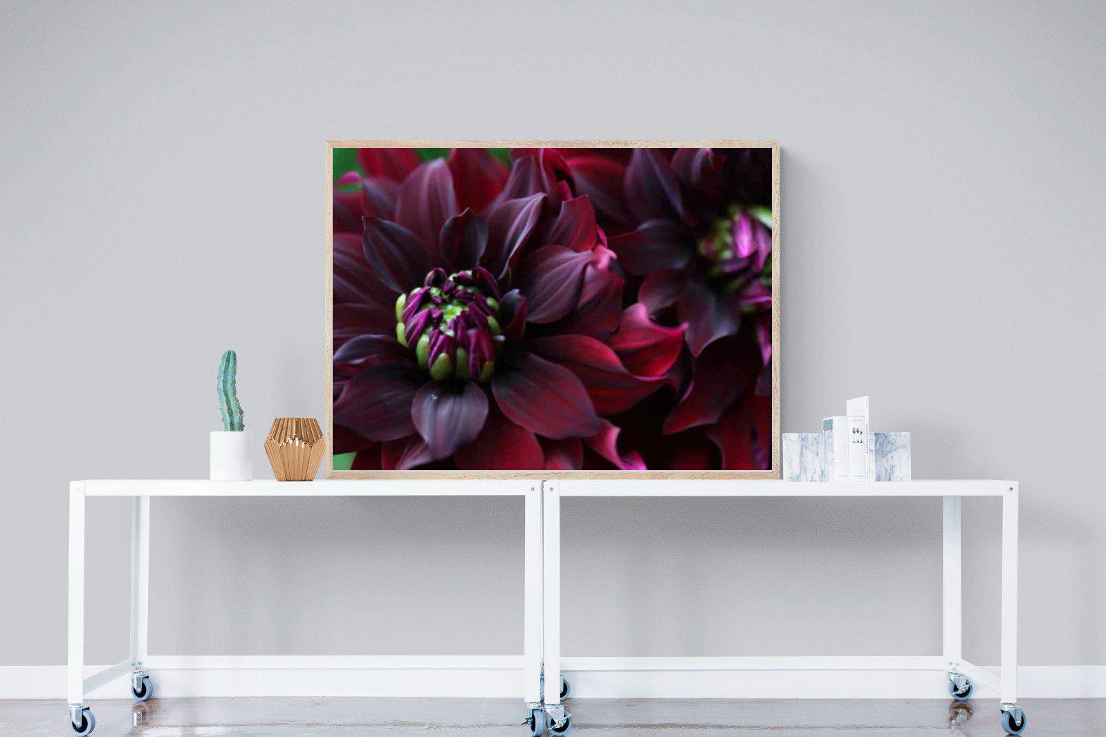 Purple Petals-Wall_Art-120 x 90cm-Mounted Canvas-Wood-Pixalot