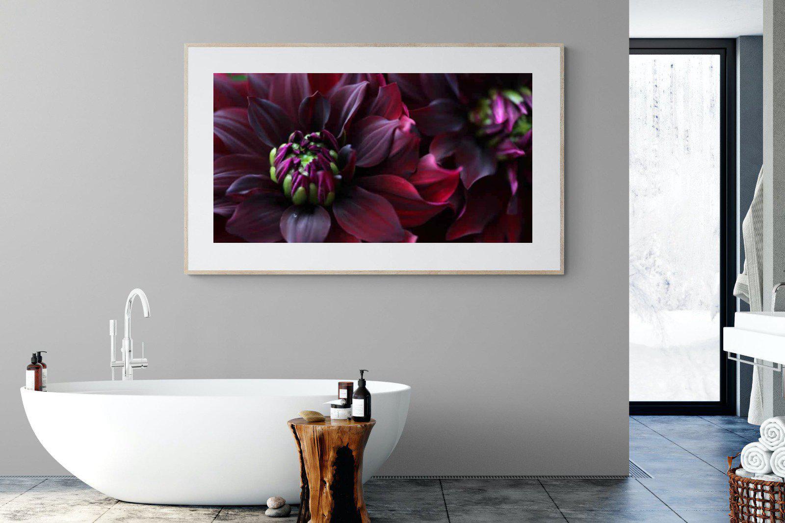 Purple Petals-Wall_Art-180 x 110cm-Framed Print-Wood-Pixalot