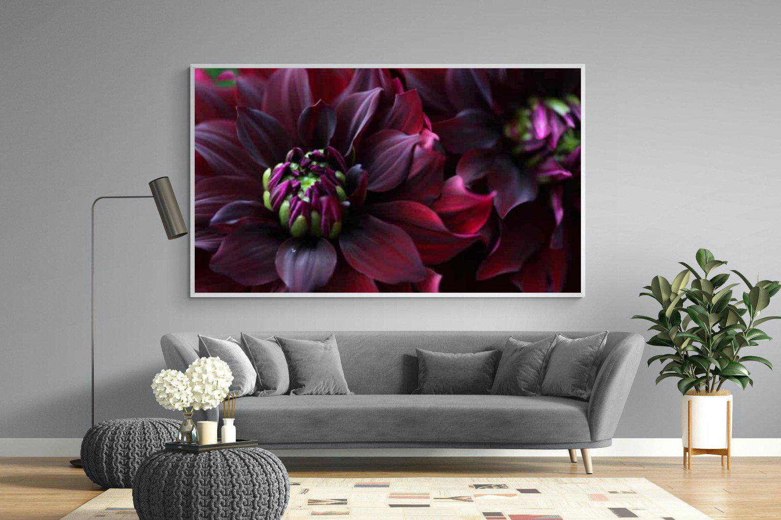 Purple Petals-Wall_Art-220 x 130cm-Mounted Canvas-White-Pixalot