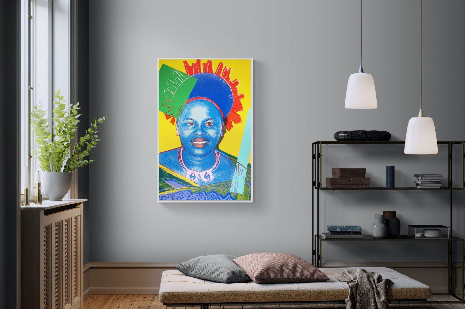 Queen Ntombi-Wall_Art-100 x 150cm-Mounted Canvas-White-Pixalot