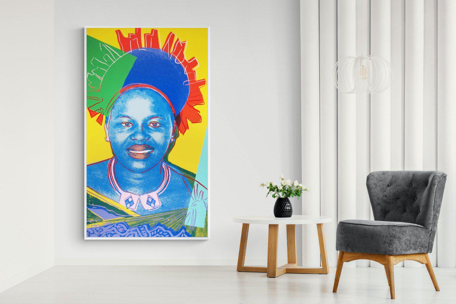 Queen Ntombi-Wall_Art-130 x 220cm-Mounted Canvas-White-Pixalot