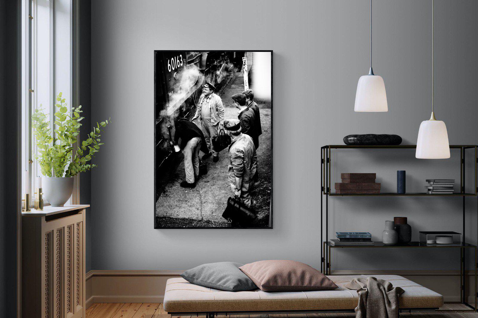 Railways-Wall_Art-120 x 180cm-Mounted Canvas-Black-Pixalot