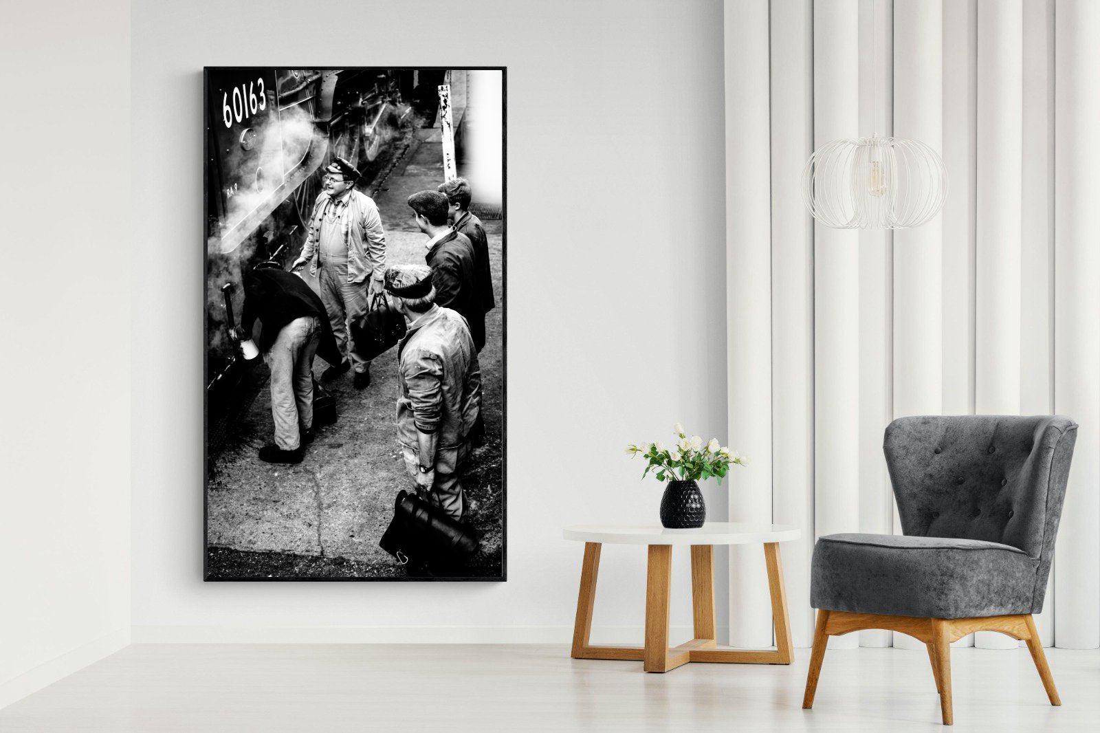 Railways-Wall_Art-130 x 220cm-Mounted Canvas-Black-Pixalot