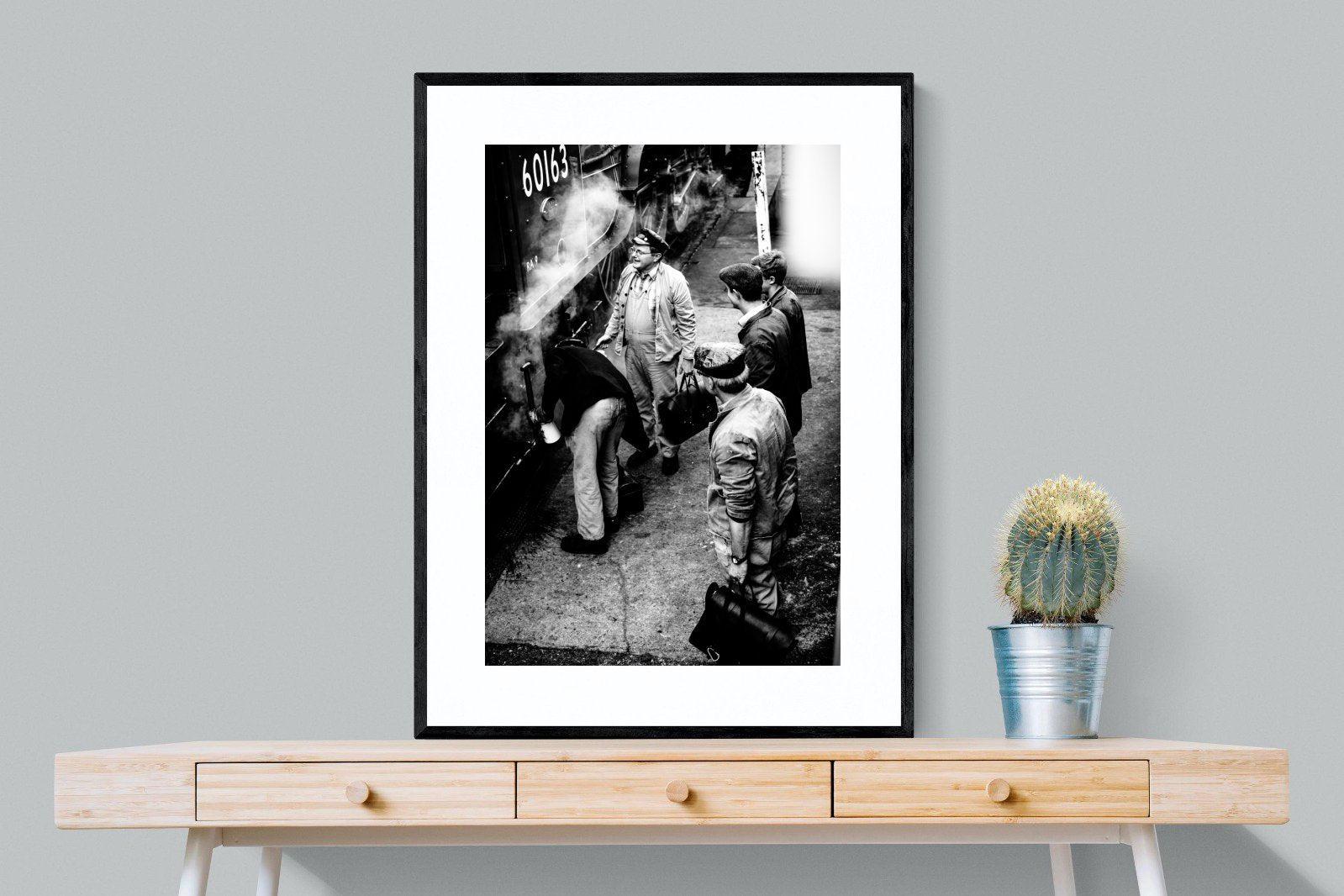 Railways-Wall_Art-75 x 100cm-Framed Print-Black-Pixalot