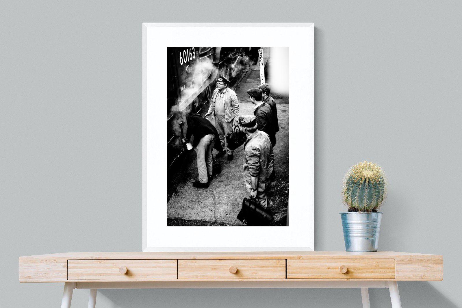 Railways-Wall_Art-75 x 100cm-Framed Print-White-Pixalot