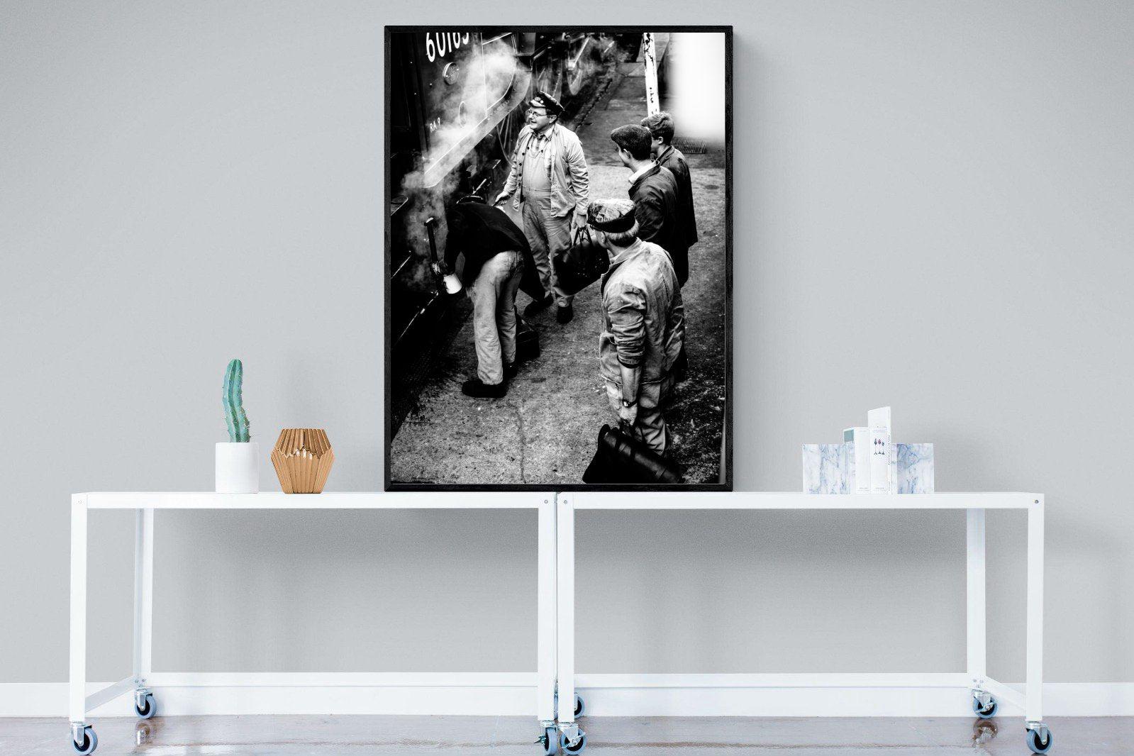 Railways-Wall_Art-90 x 120cm-Mounted Canvas-Black-Pixalot