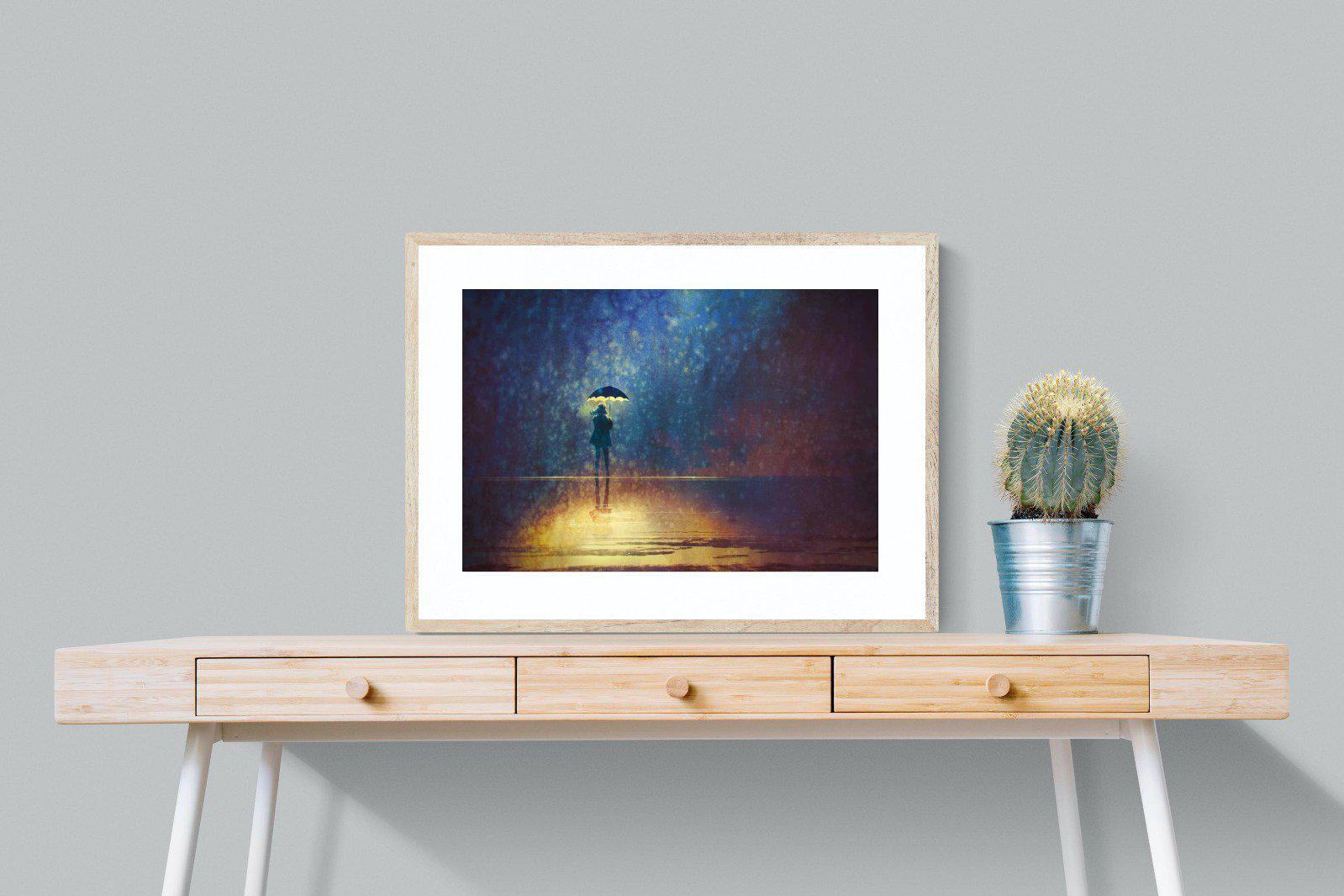 Rain Art-Wall_Art-80 x 60cm-Framed Print-Wood-Pixalot