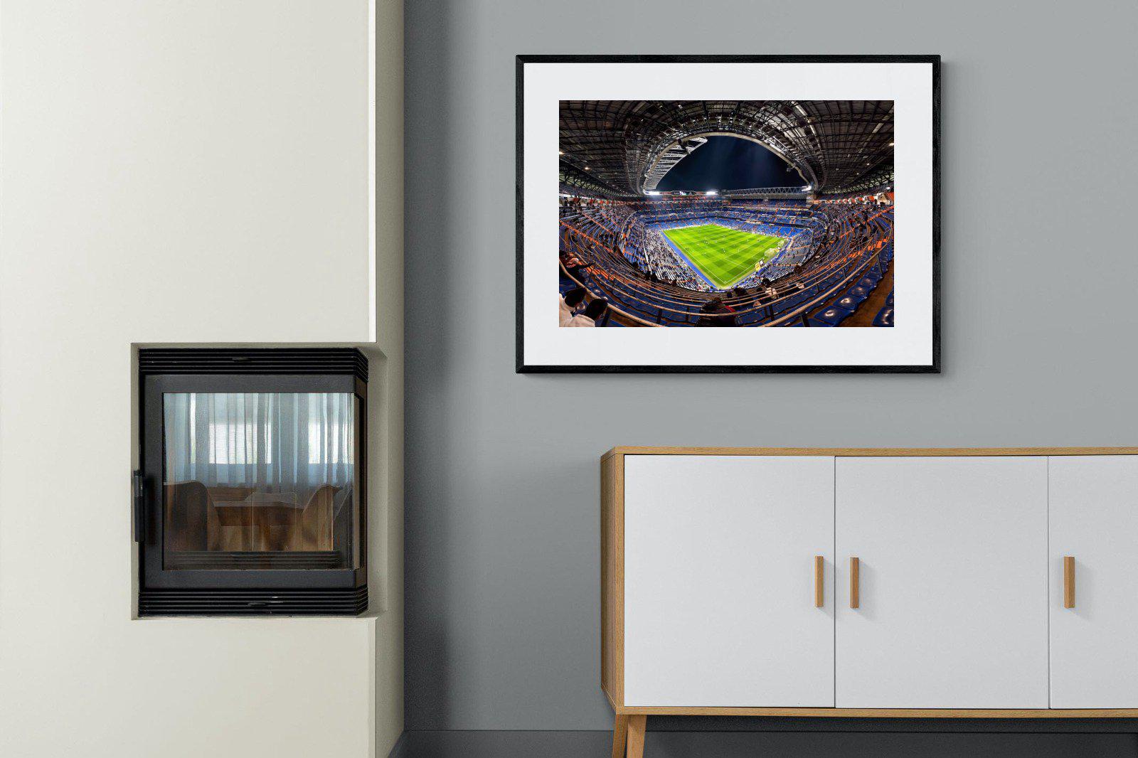 Real Madrid-Wall_Art-100 x 75cm-Framed Print-Black-Pixalot