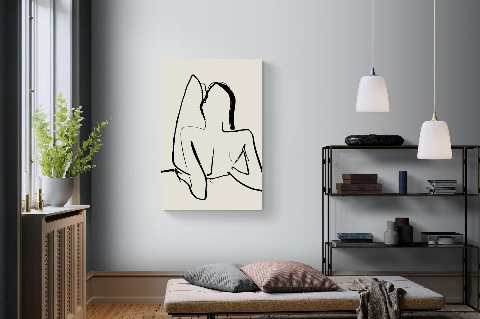 Reclined-Wall_Art-100 x 150cm-Mounted Canvas-No Frame-Pixalot