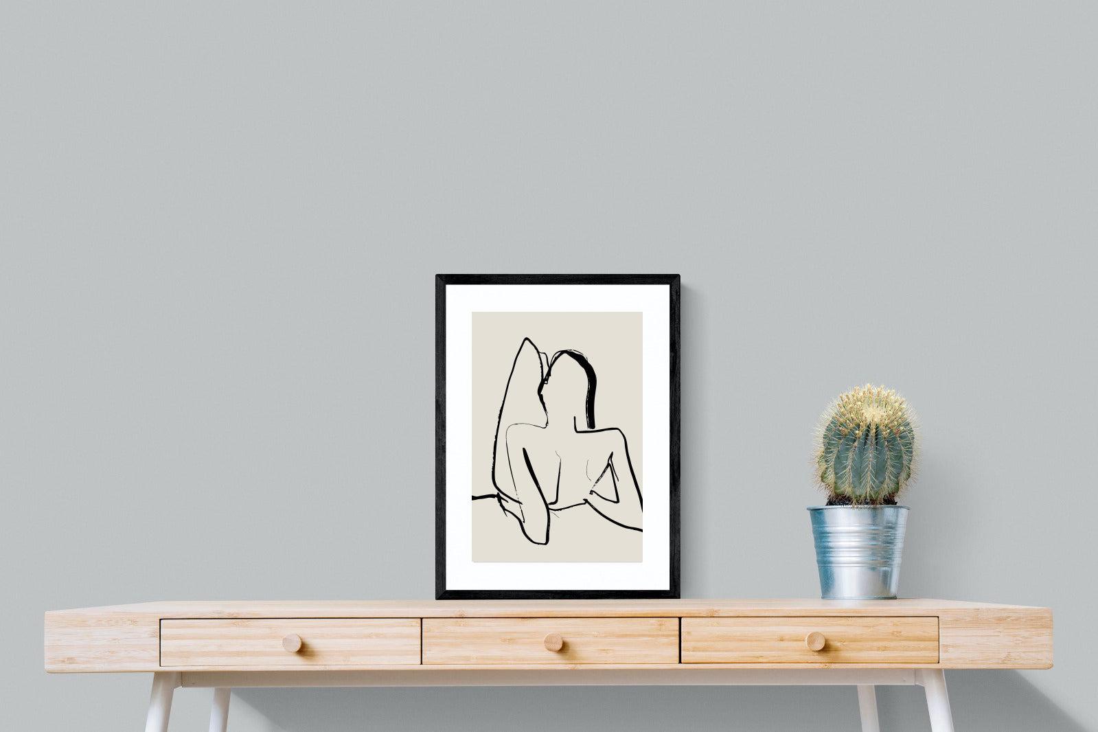 Reclined-Wall_Art-45 x 60cm-Framed Print-Black-Pixalot