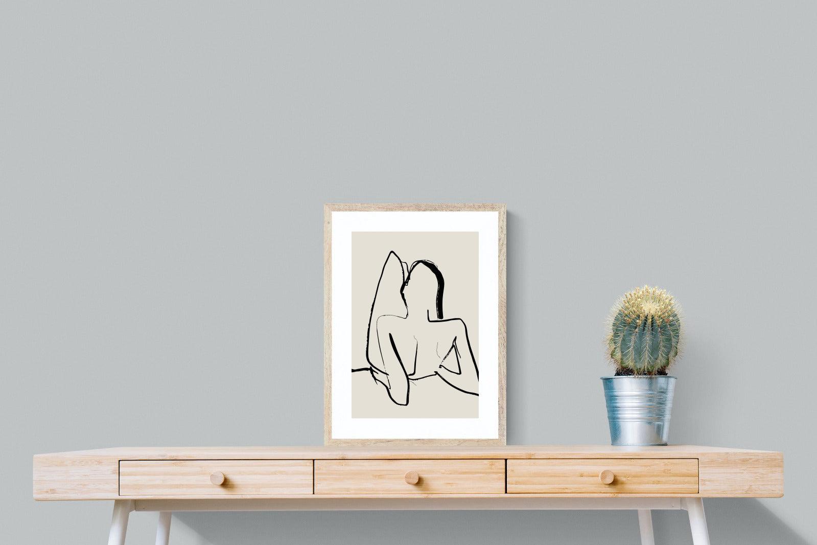 Reclined-Wall_Art-45 x 60cm-Framed Print-Wood-Pixalot