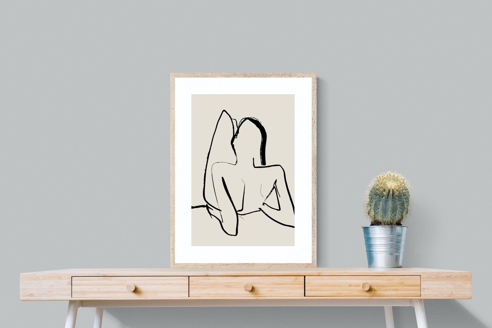 Reclined-Wall_Art-60 x 80cm-Framed Print-Wood-Pixalot