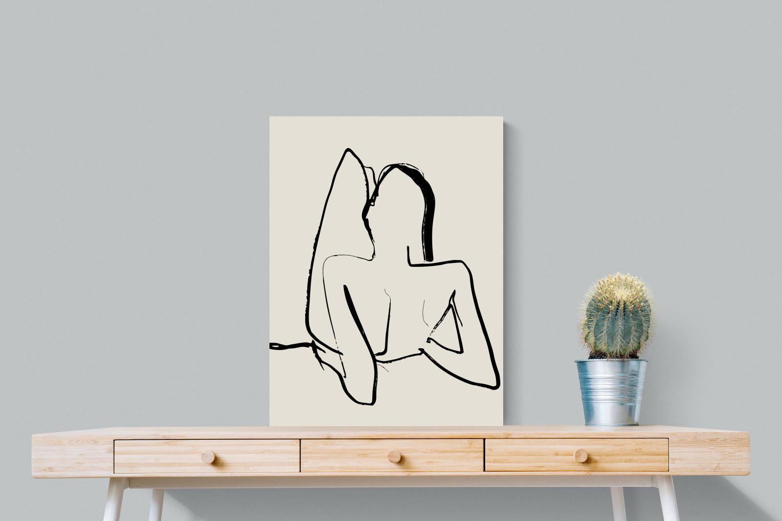 Reclined-Wall_Art-60 x 80cm-Mounted Canvas-No Frame-Pixalot