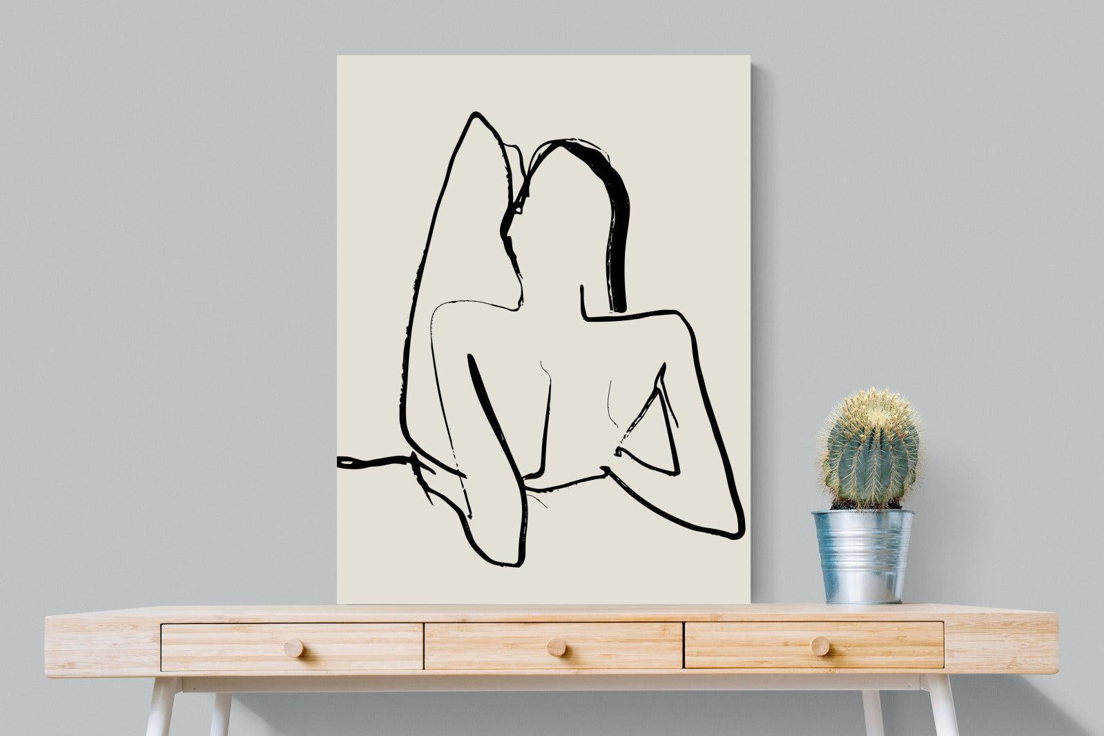 Reclined-Wall_Art-75 x 100cm-Mounted Canvas-No Frame-Pixalot