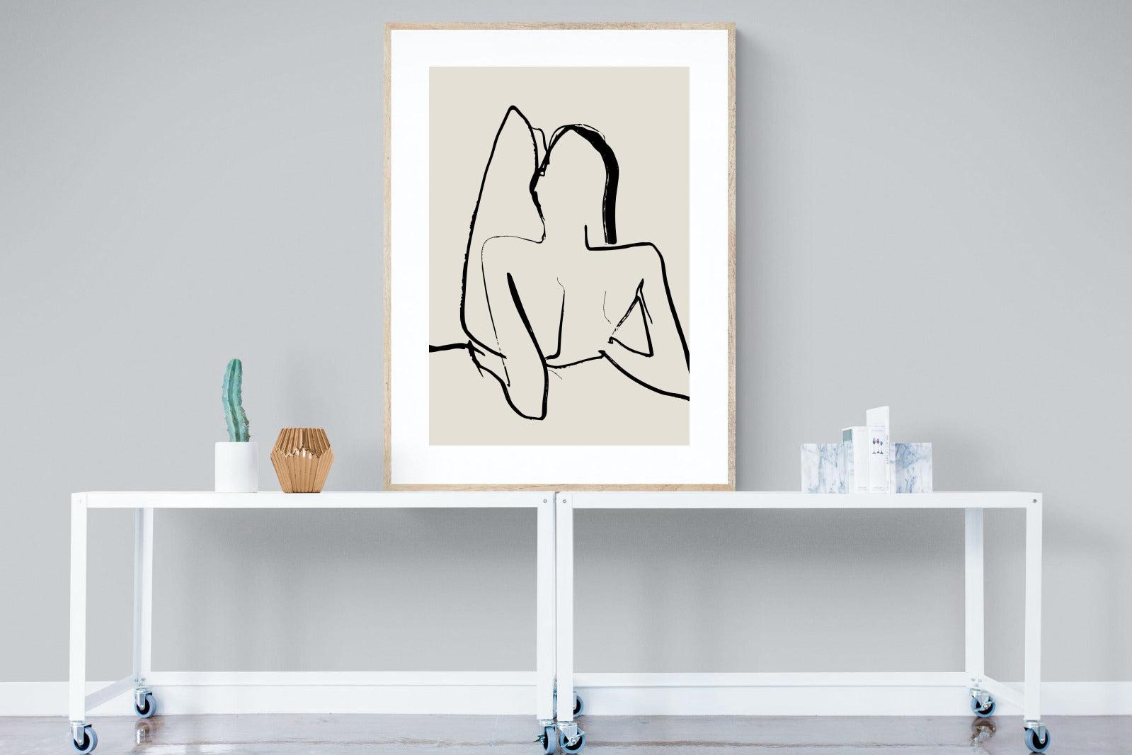 Reclined-Wall_Art-90 x 120cm-Framed Print-Wood-Pixalot