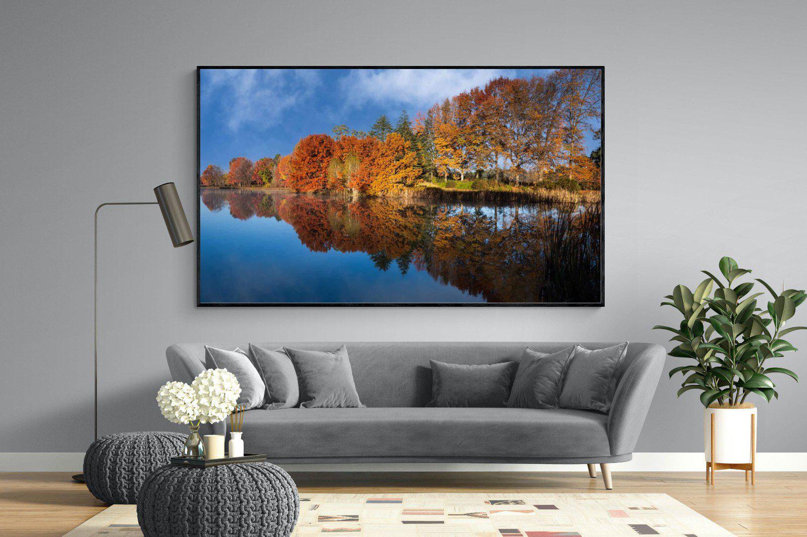 Reflection-Wall_Art-220 x 130cm-Mounted Canvas-Black-Pixalot