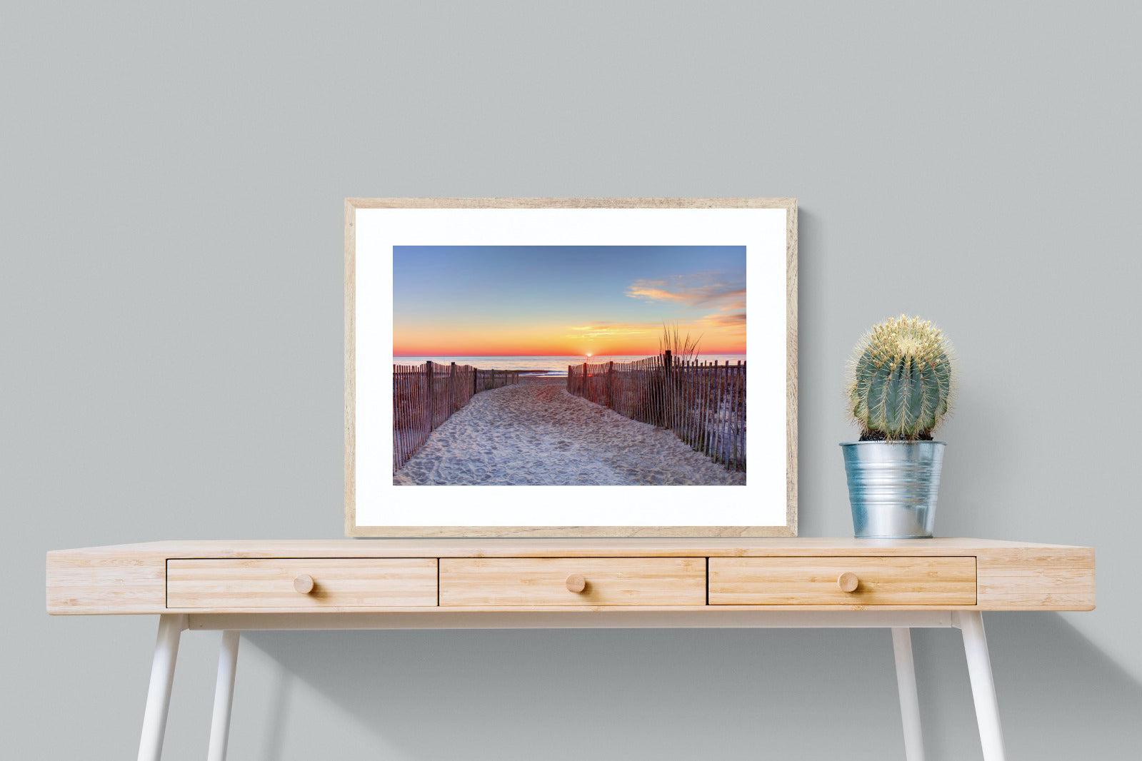 Rehoboth Beach-Wall_Art-80 x 60cm-Framed Print-Wood-Pixalot