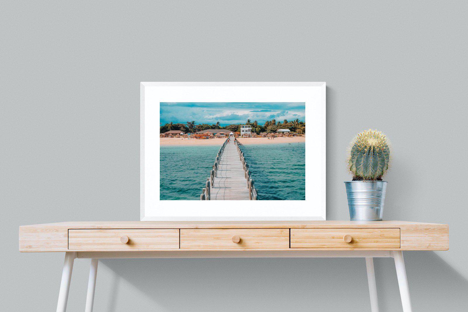 Resort-Wall_Art-80 x 60cm-Framed Print-White-Pixalot