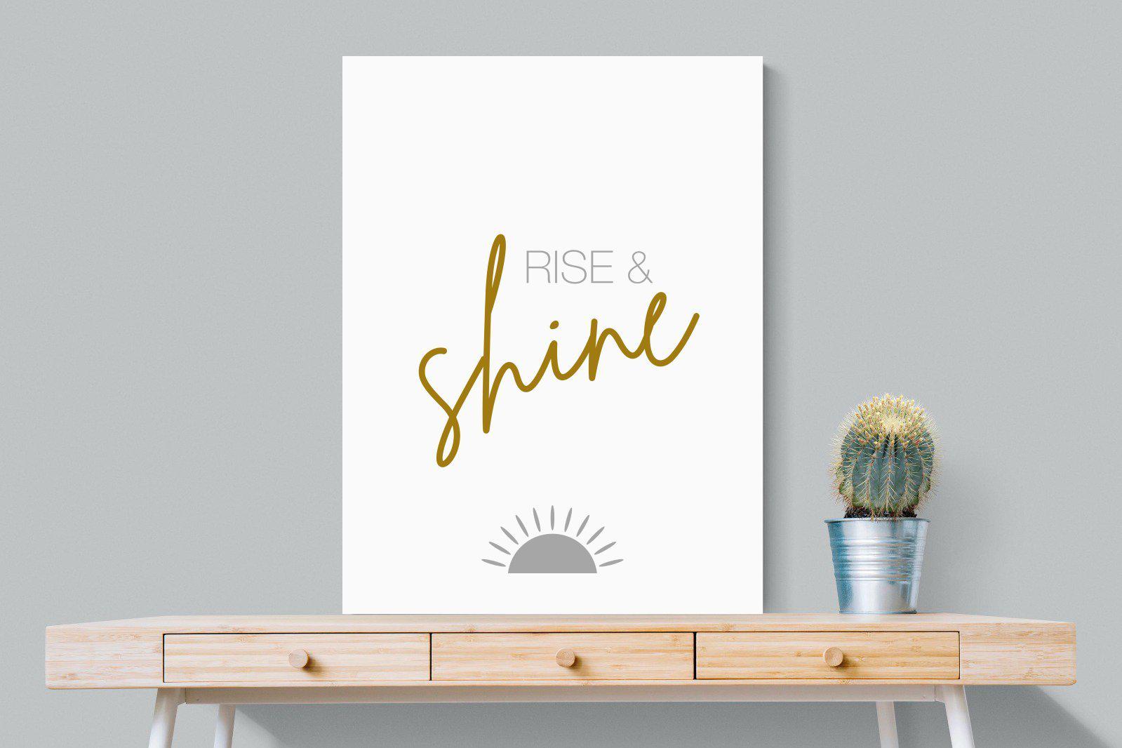 Rise & Shine-Wall_Art-75 x 100cm-Mounted Canvas-No Frame-Pixalot