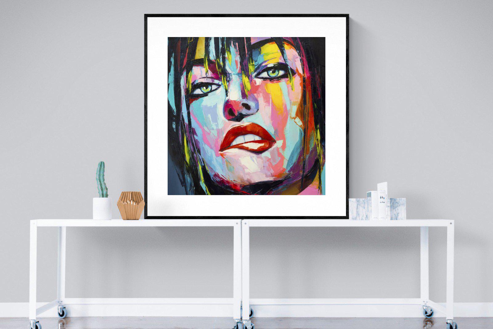 Risky-Wall_Art-120 x 120cm-Framed Print-Black-Pixalot