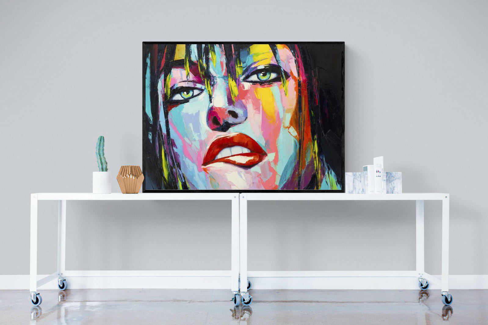 Risky-Wall_Art-120 x 90cm-Mounted Canvas-Black-Pixalot