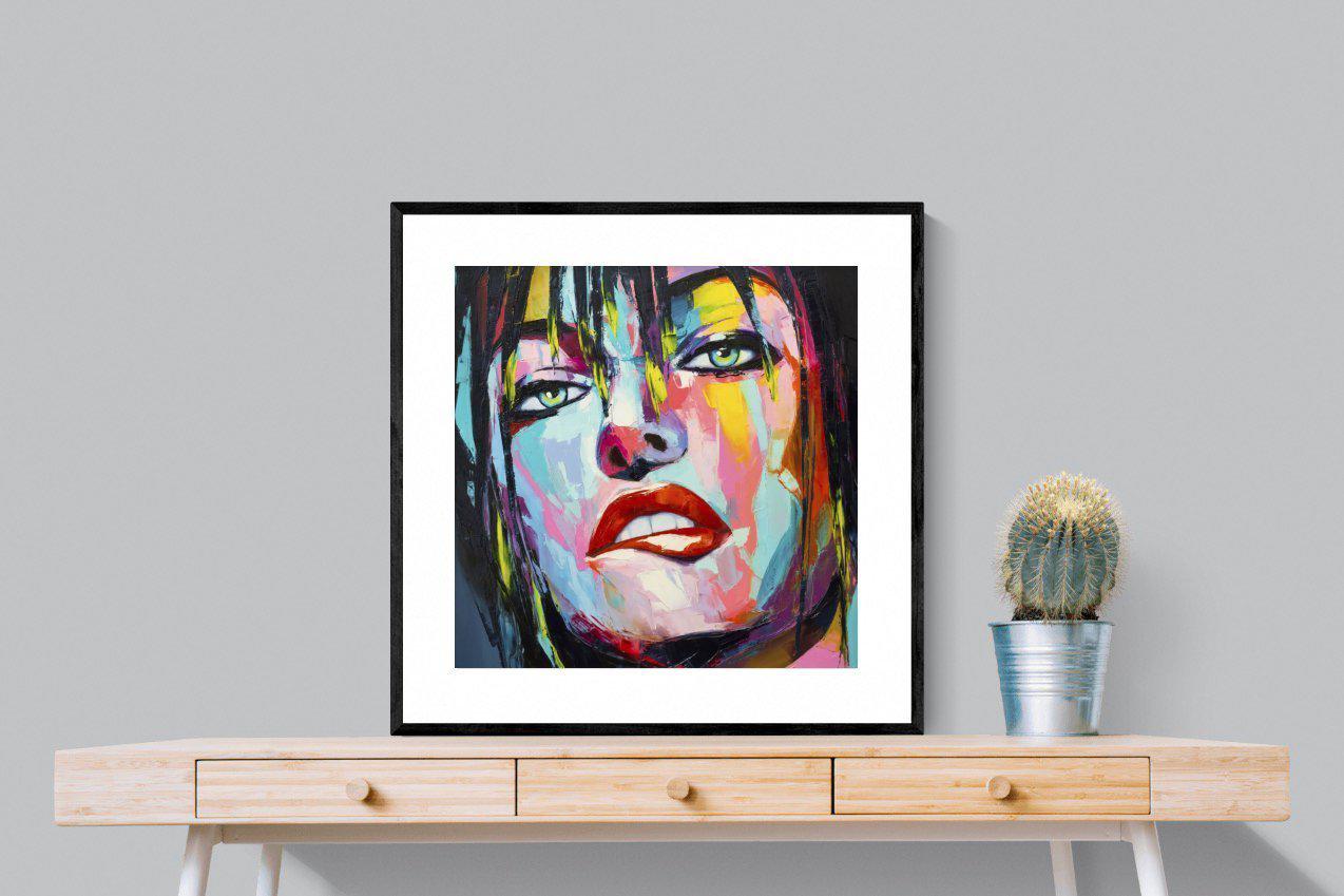 Risky-Wall_Art-80 x 80cm-Framed Print-Black-Pixalot