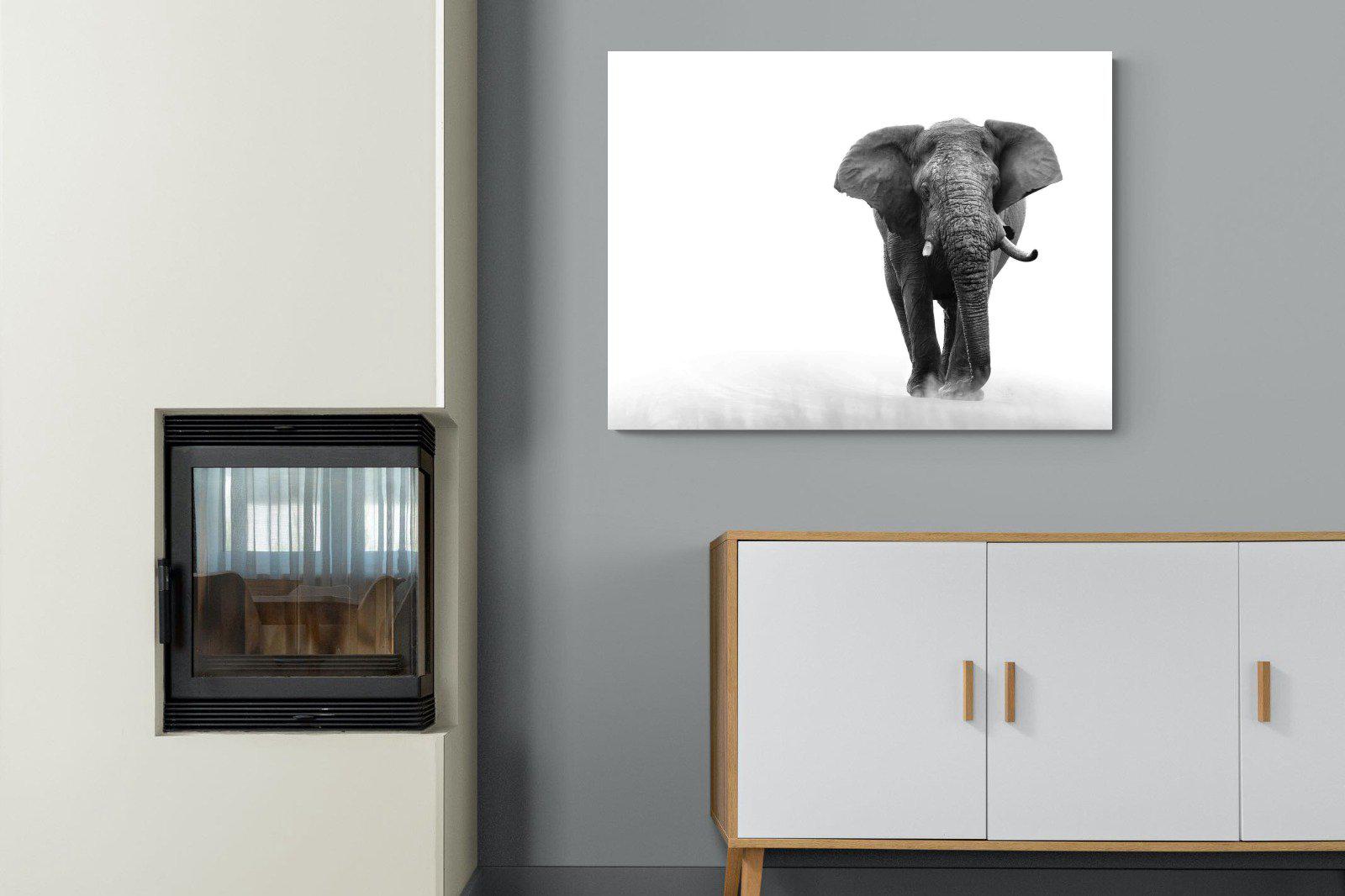 Roaming Bull-Wall_Art-100 x 75cm-Mounted Canvas-No Frame-Pixalot