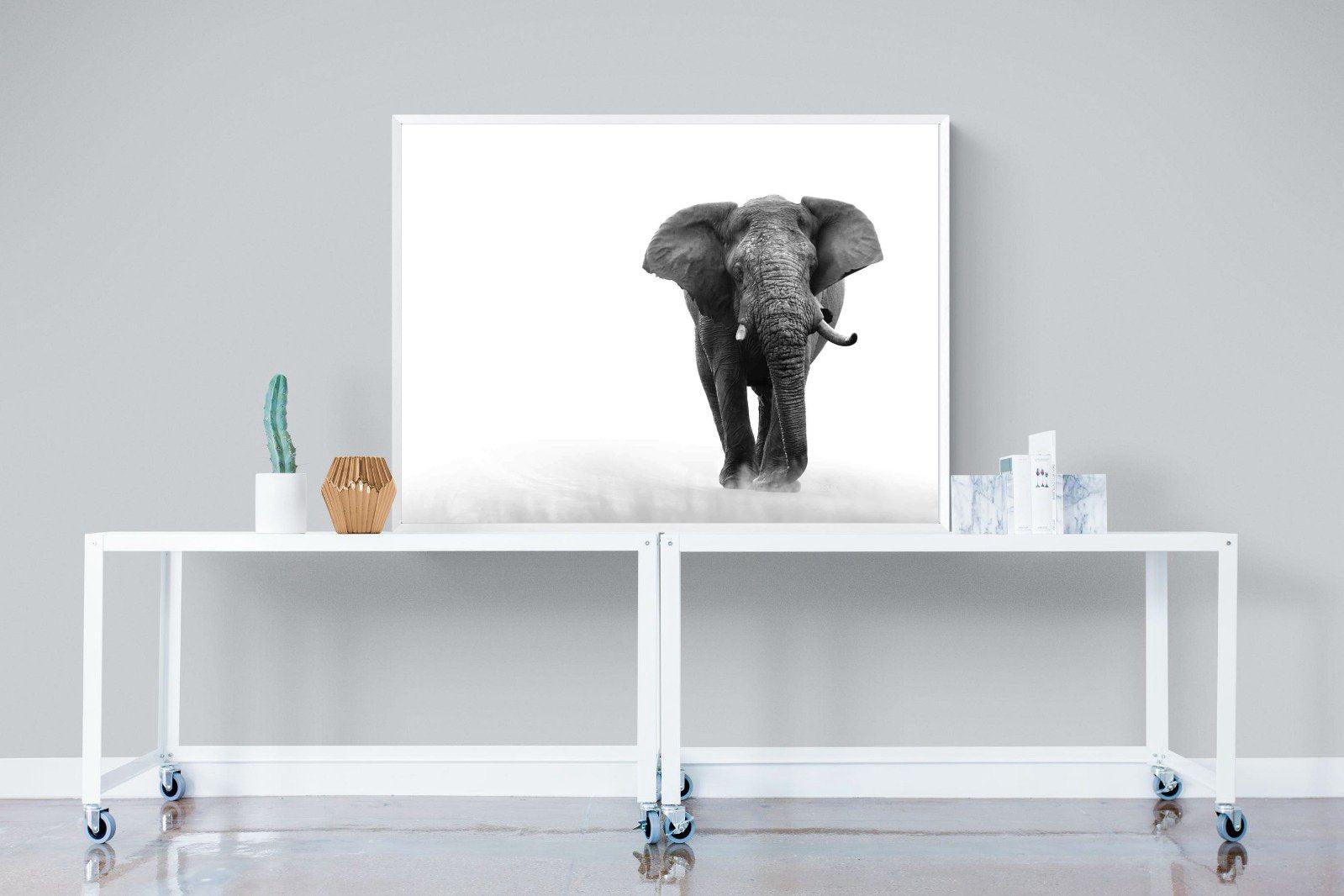 Roaming Bull-Wall_Art-120 x 90cm-Mounted Canvas-White-Pixalot