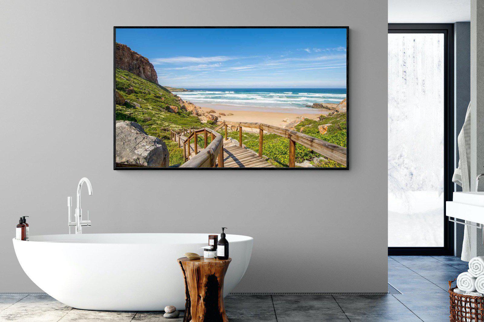 Robberg-Wall_Art-180 x 110cm-Mounted Canvas-Black-Pixalot