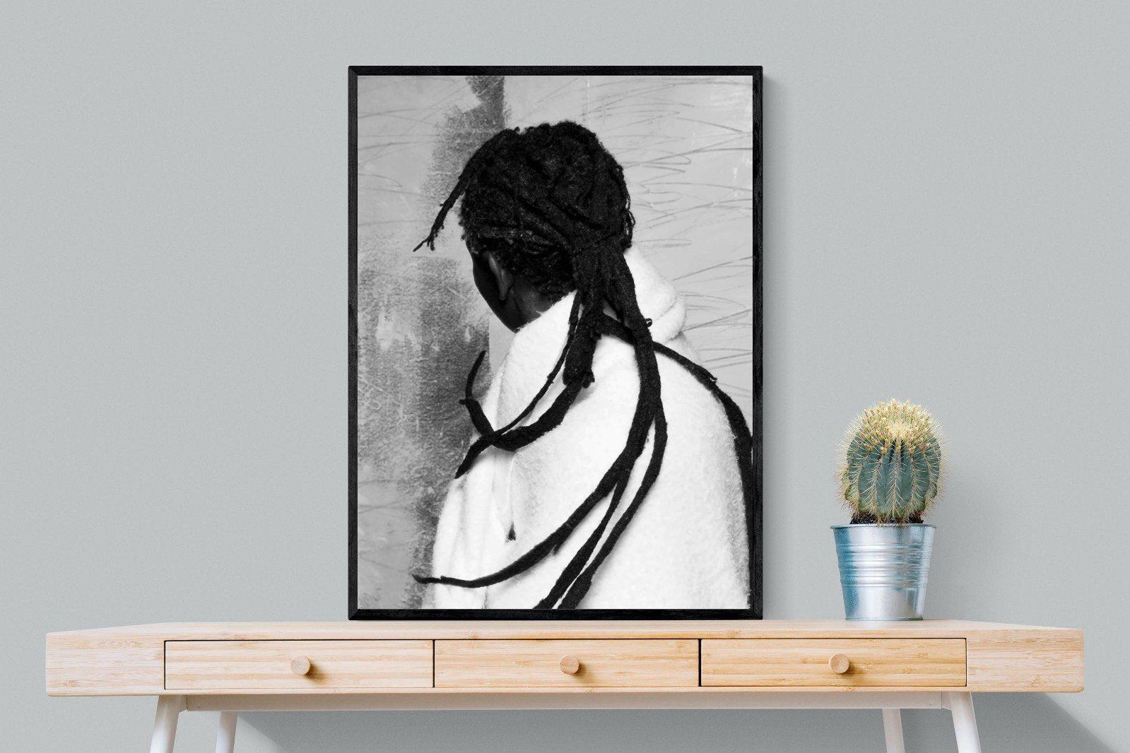 Robed Artist-Wall_Art-75 x 100cm-Mounted Canvas-Black-Pixalot