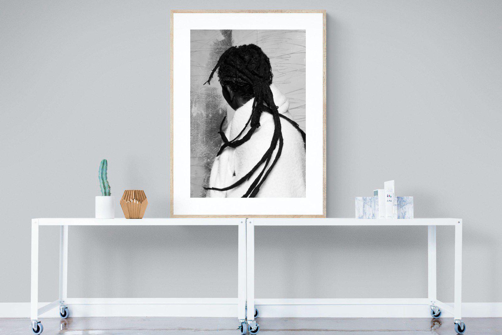 Robed Artist-Wall_Art-90 x 120cm-Framed Print-Wood-Pixalot