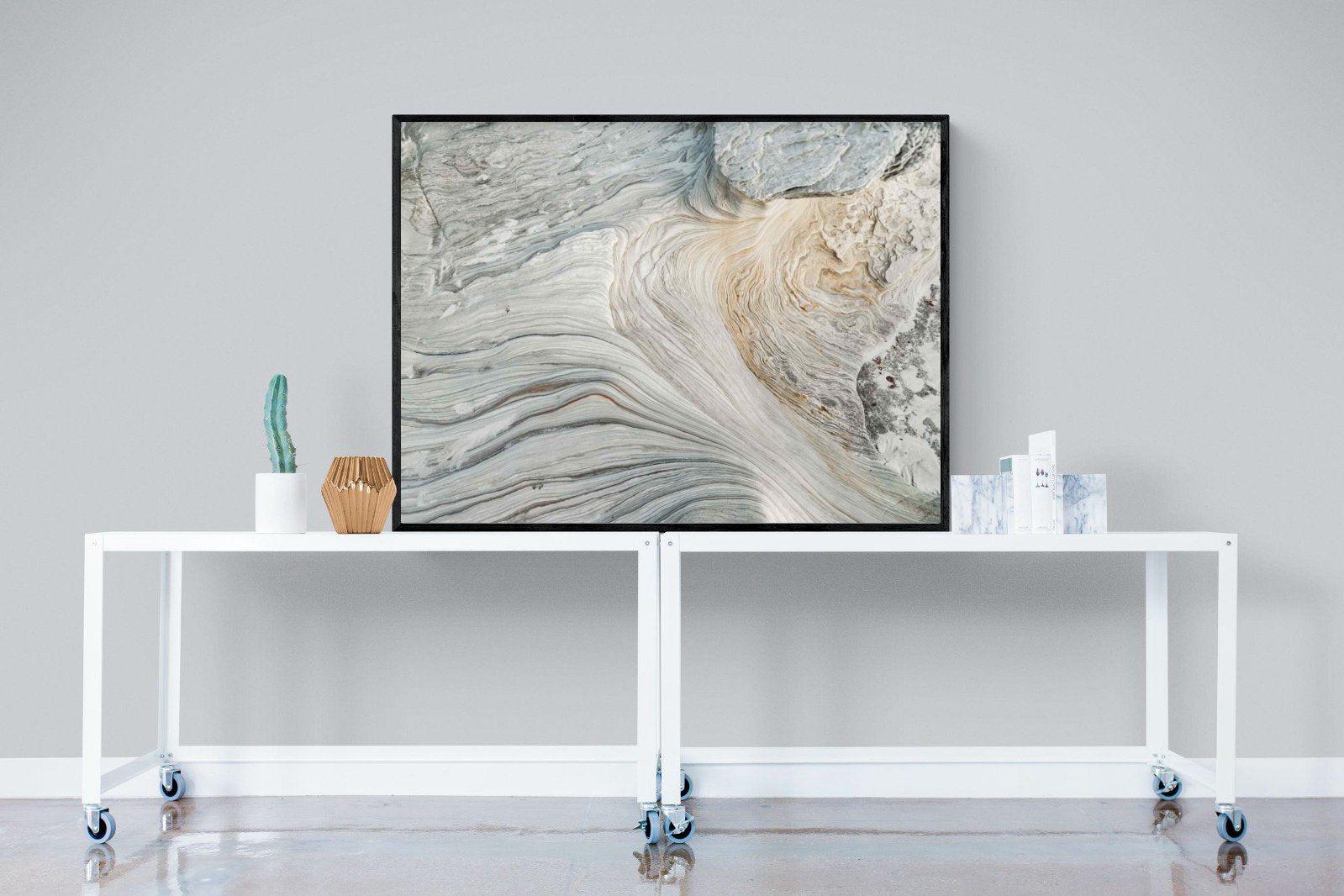 Rock Formation-Wall_Art-120 x 90cm-Mounted Canvas-Black-Pixalot