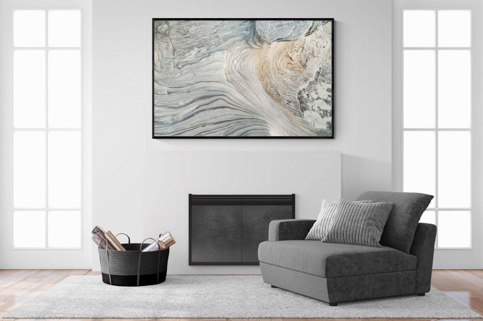 Rock Formation-Wall_Art-150 x 100cm-Mounted Canvas-Black-Pixalot