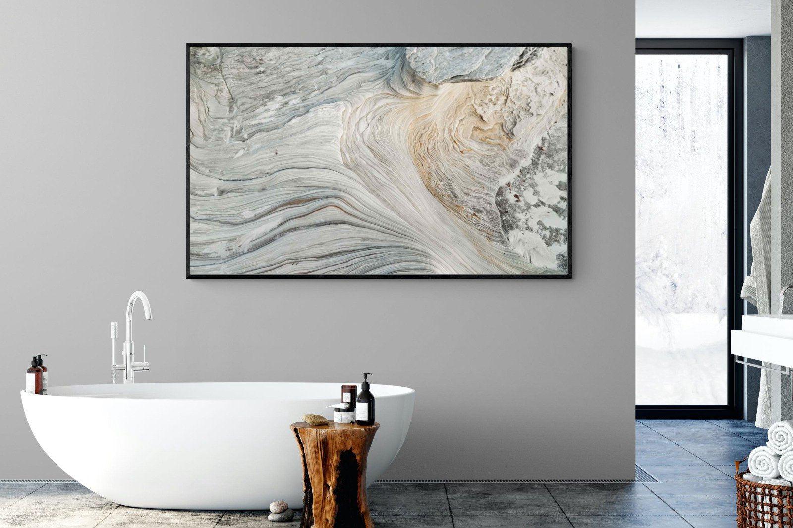 Rock Formation-Wall_Art-180 x 110cm-Mounted Canvas-Black-Pixalot