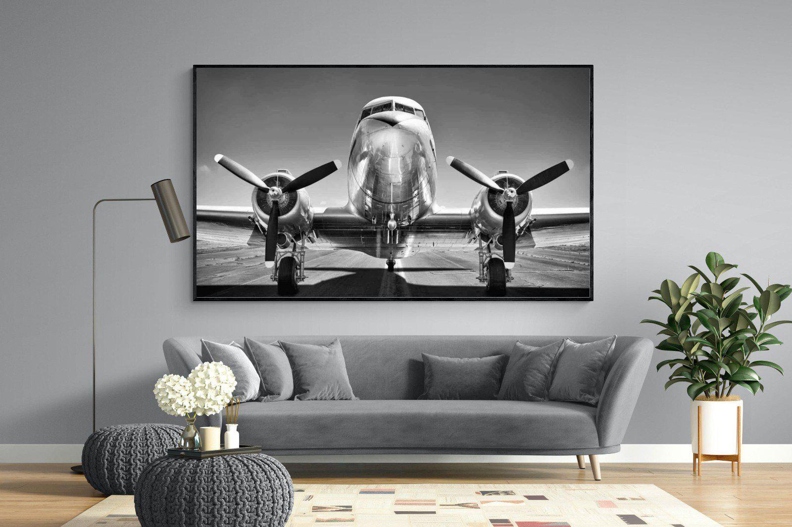 Runway-Wall_Art-220 x 130cm-Mounted Canvas-Black-Pixalot