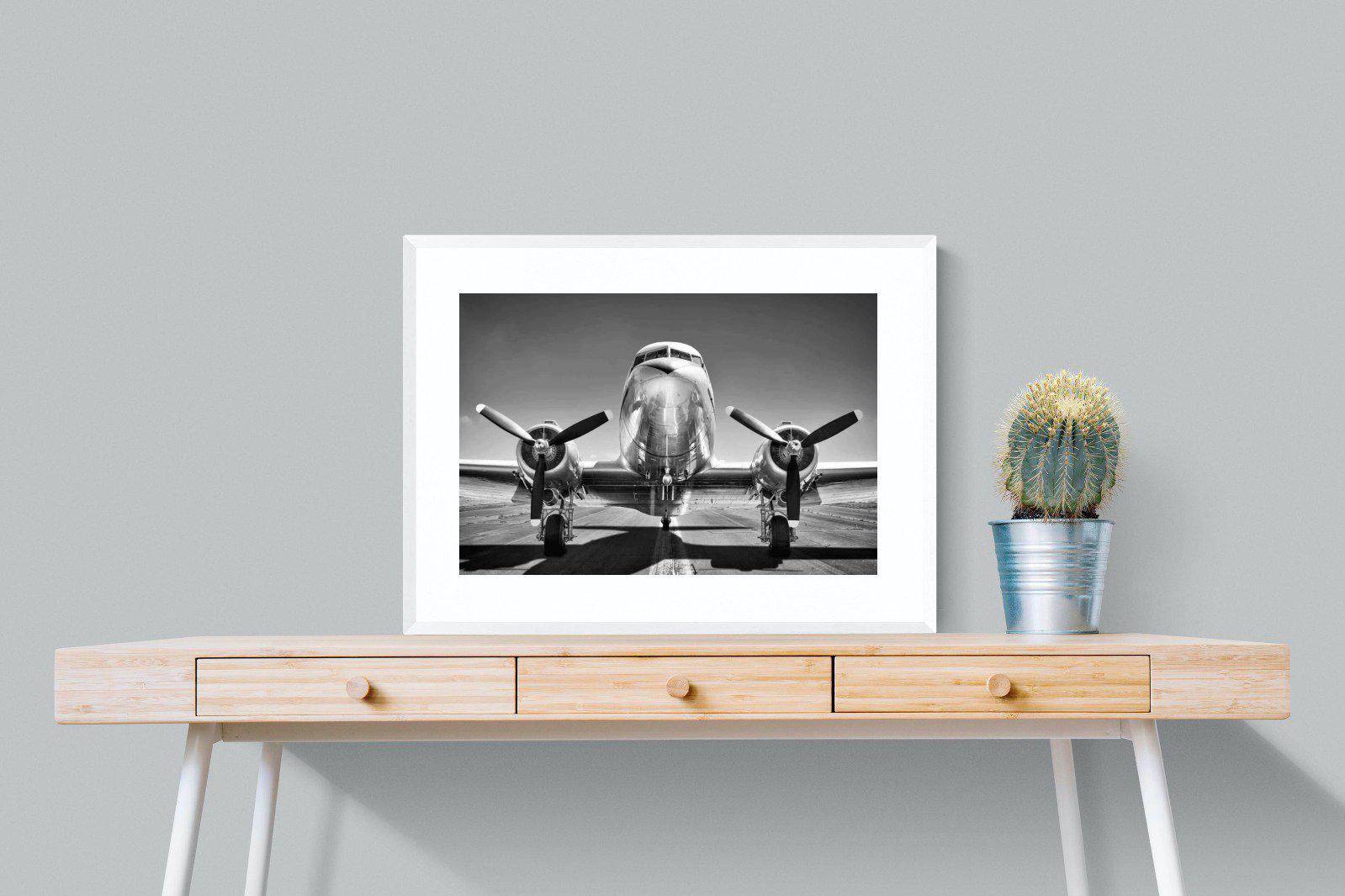 Runway-Wall_Art-80 x 60cm-Framed Print-White-Pixalot