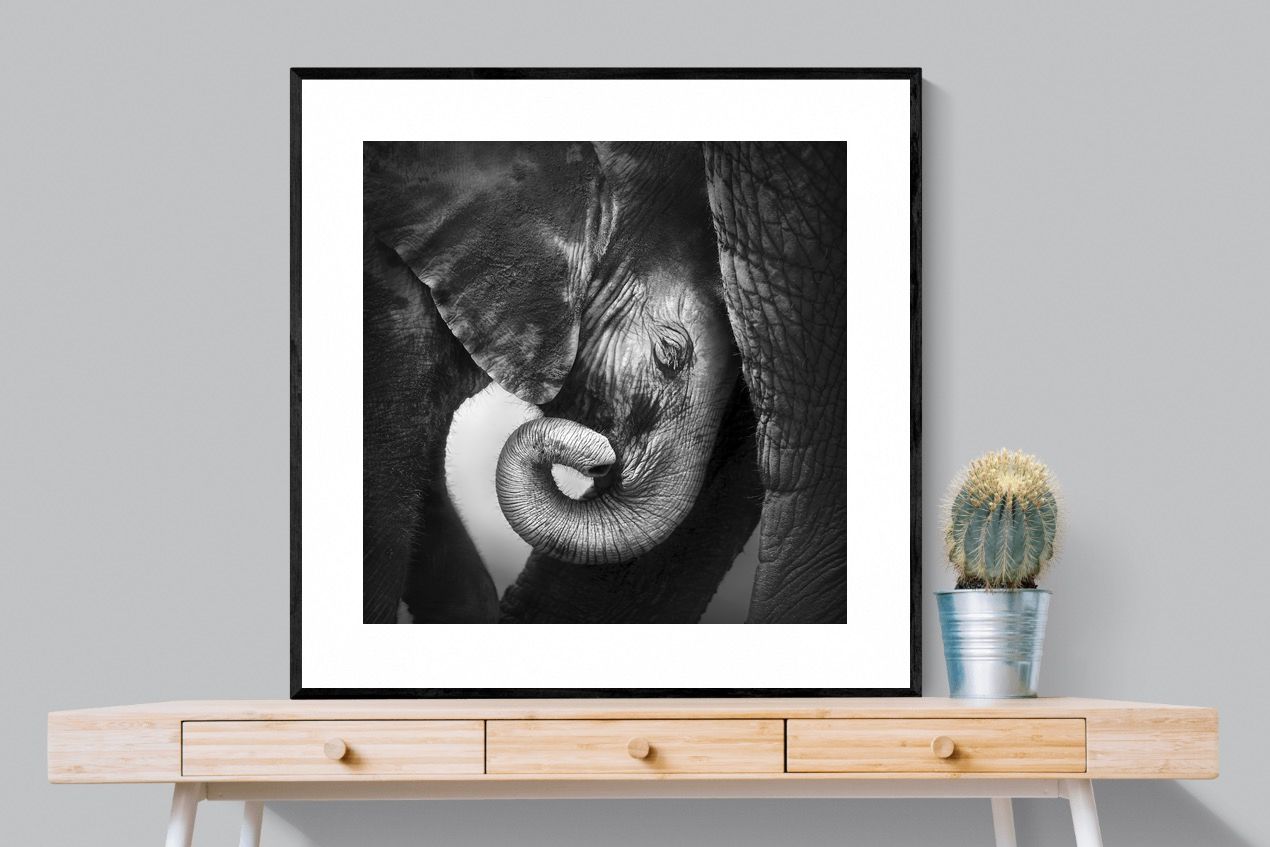 Safe-Wall_Art-100 x 100cm-Framed Print-Black-Pixalot